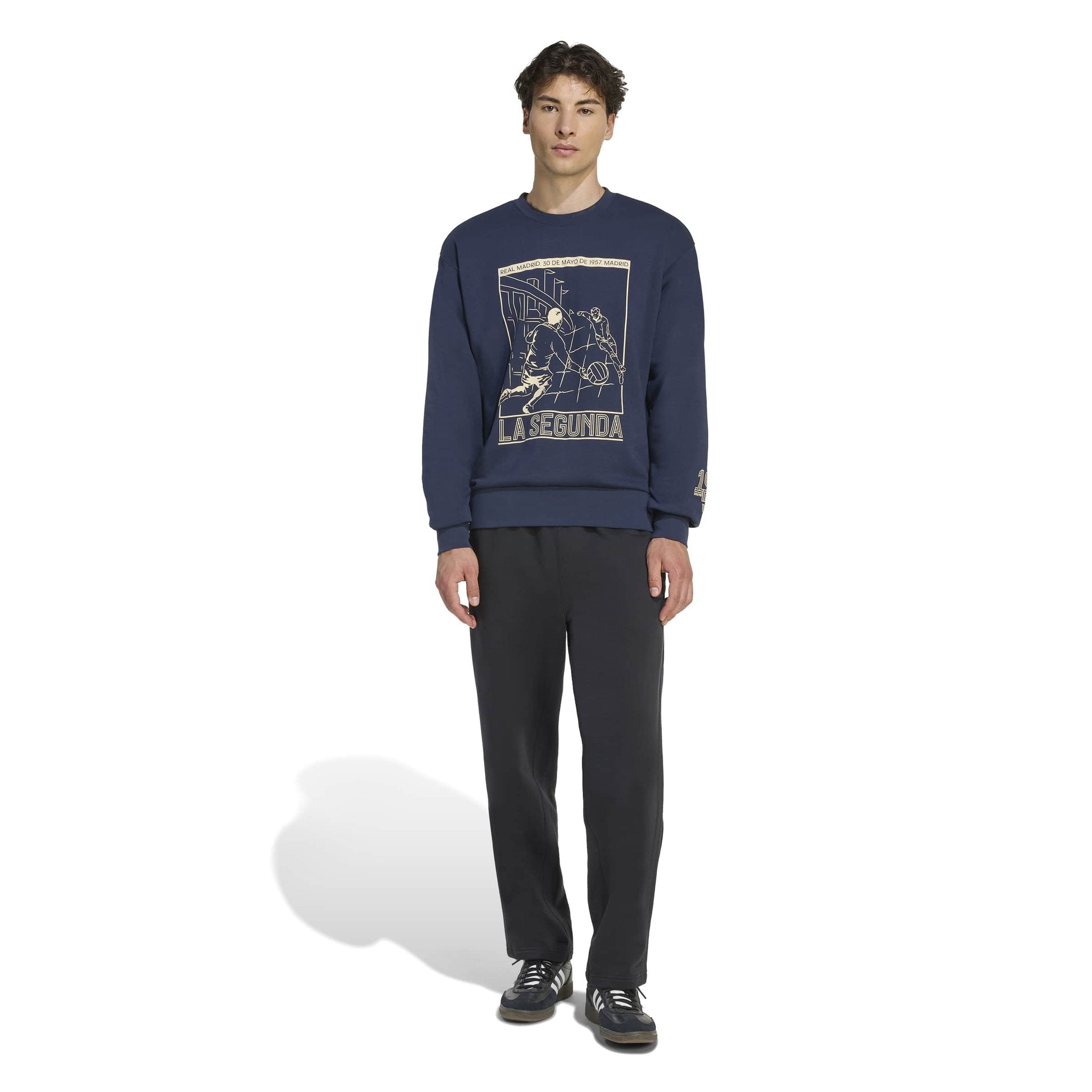 Mens adidas Heritage Pack Sweatshirt Navy | 1957 – Official Real