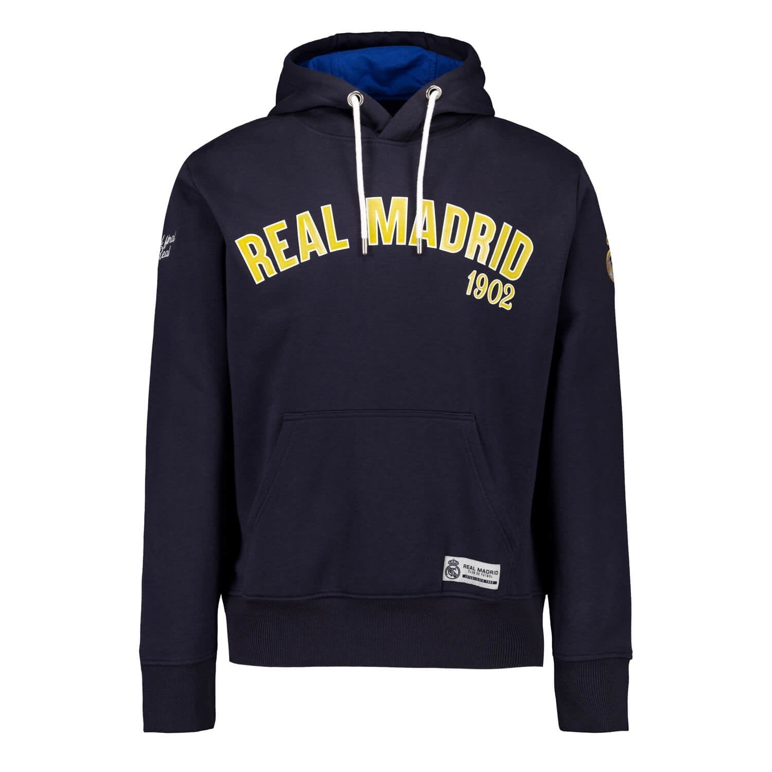 Mens Baseball Hoodie Navy Real Madrid