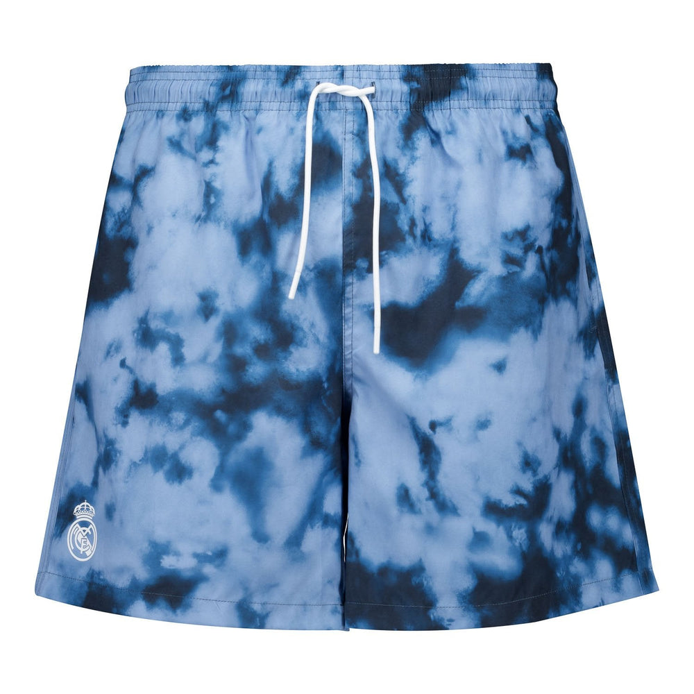 Mens Real Madrid Tye Dye Black Swimshorts