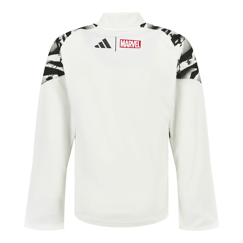 Youth adidas Marvel Training Top 25/26 White/Gold