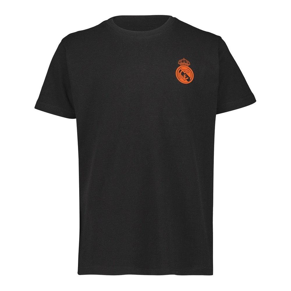 Kids Halloween Back Print T-Shirt Black Real Madrid