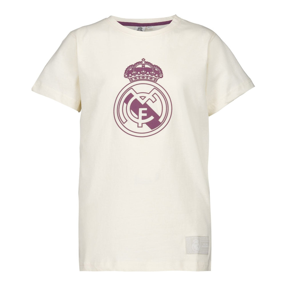 Kids Color Crest T-Shirt Off White Real Madrid