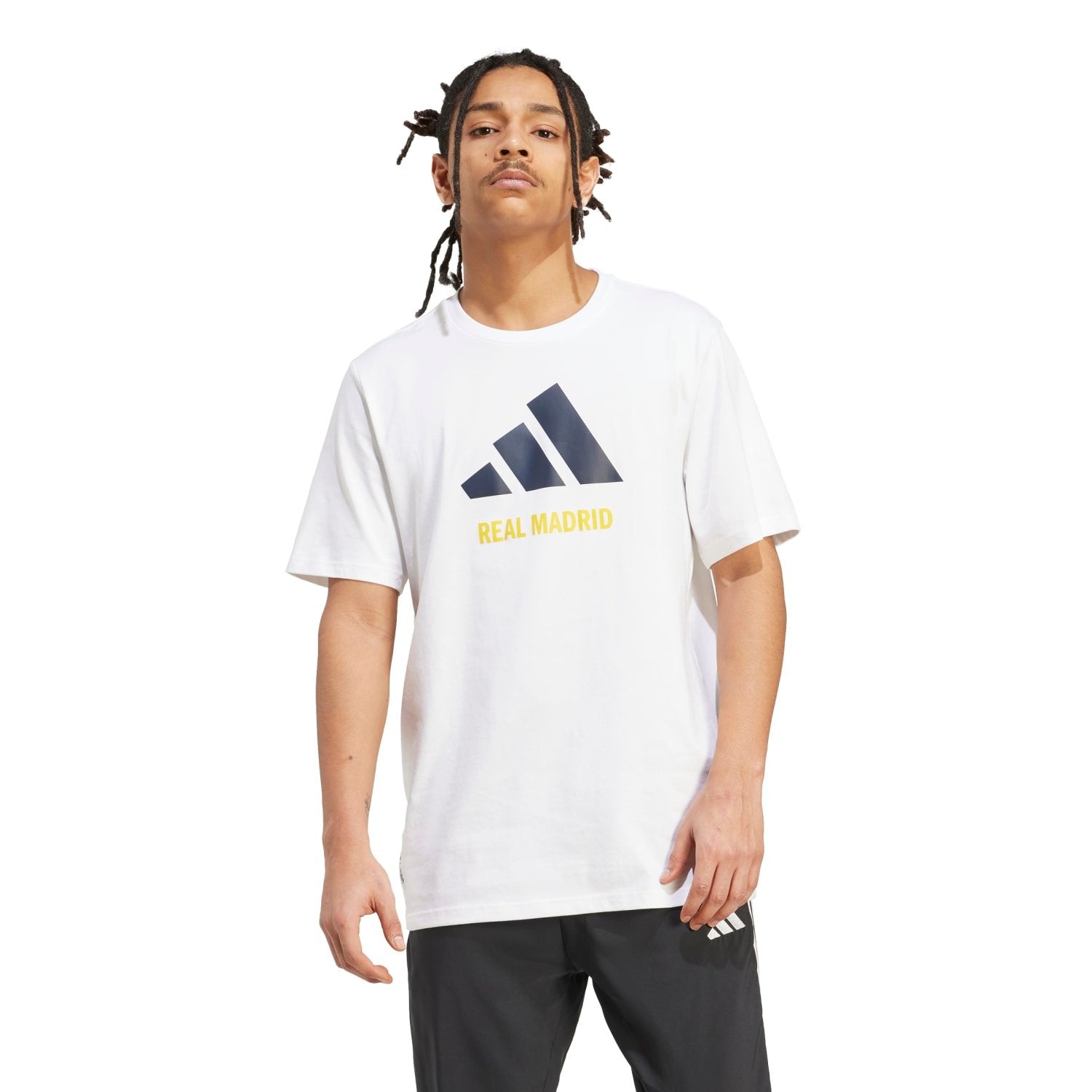 Mens adidas SZN Graphic T-Shirt 25/26 White