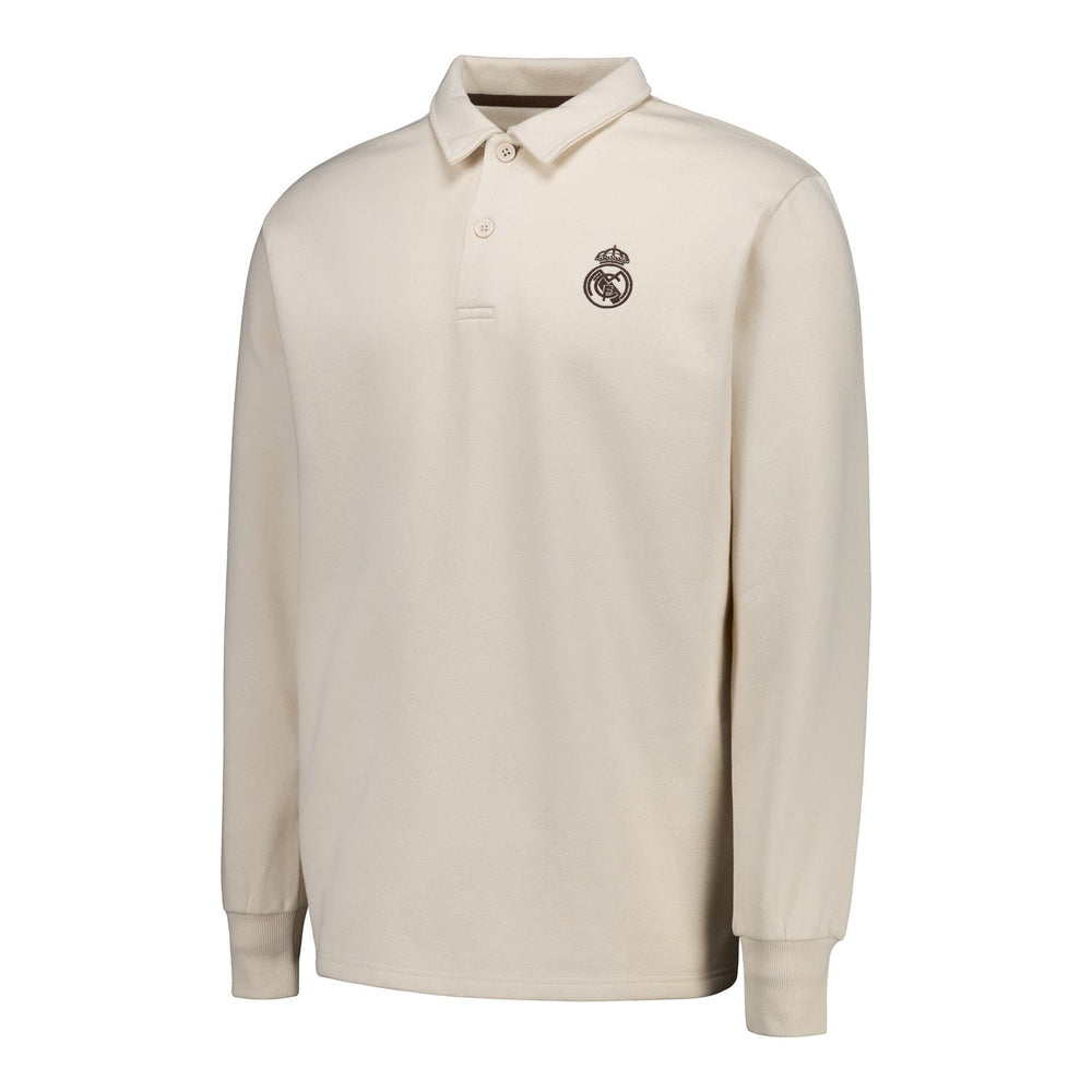 Mens Classic Polo Sweatshirt Beige