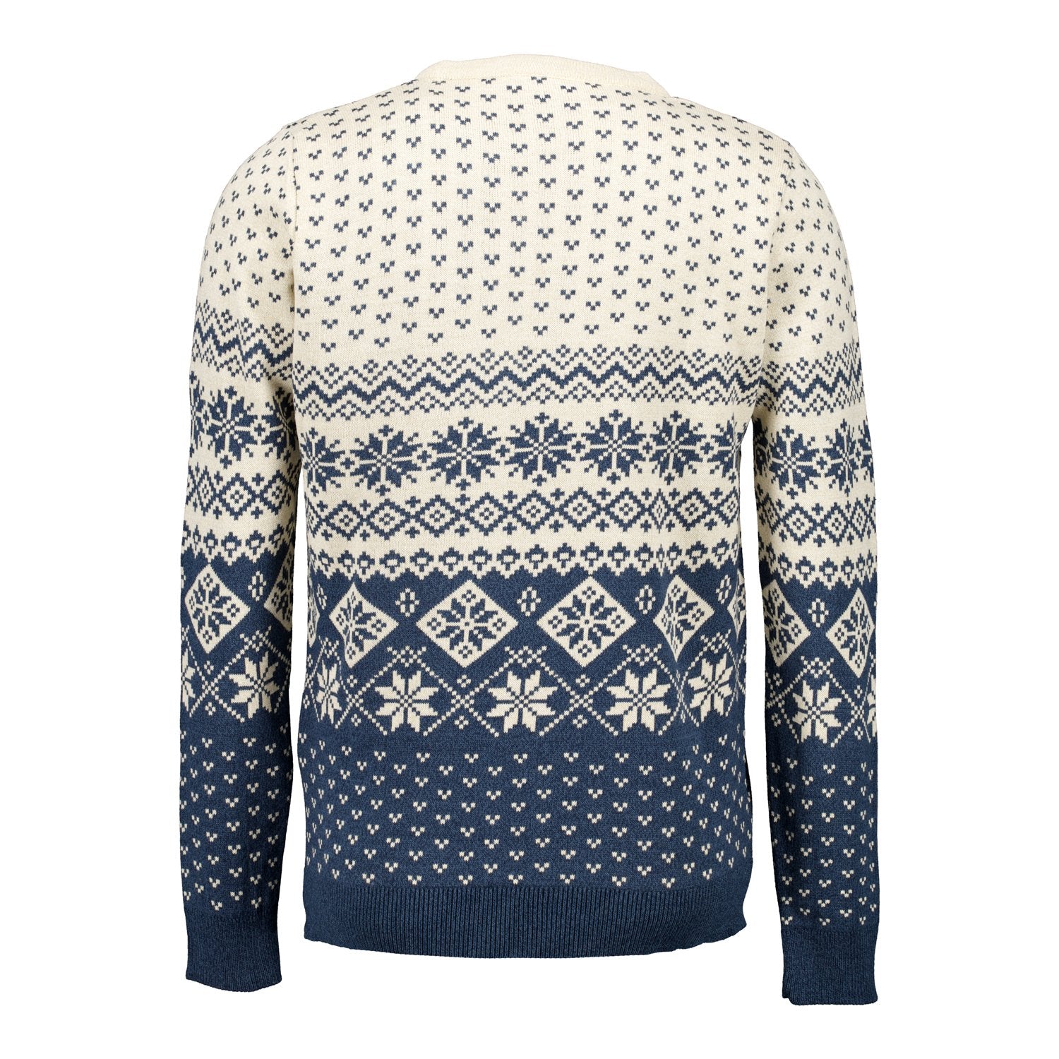 Mens Christmas Sweater Crest Stone