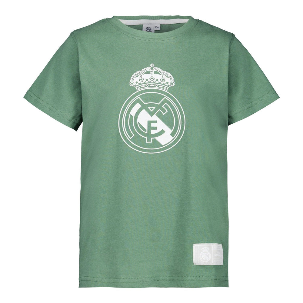 Kids Color Crest T-Shirt Dark Green Real Madrid