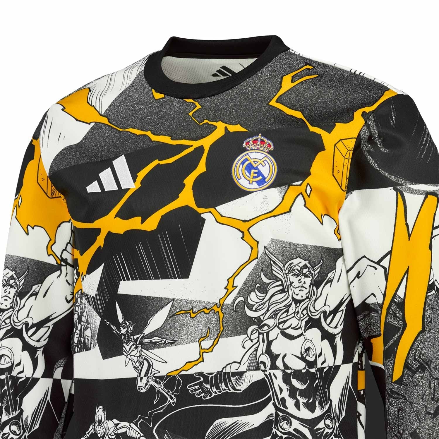 【チャンピオンズリーグ】Real Madrid オーセンティック 長袖　S adidas レアルマドリード 05/06ホーム長袖ユニフォーム チャンピオンズ