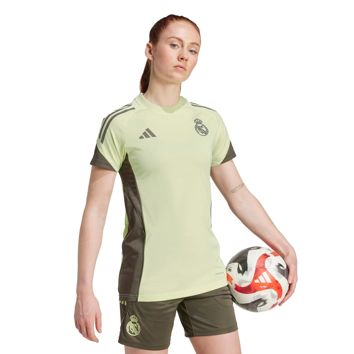 Womens adidas Training Shirt 25/26 Lime Green