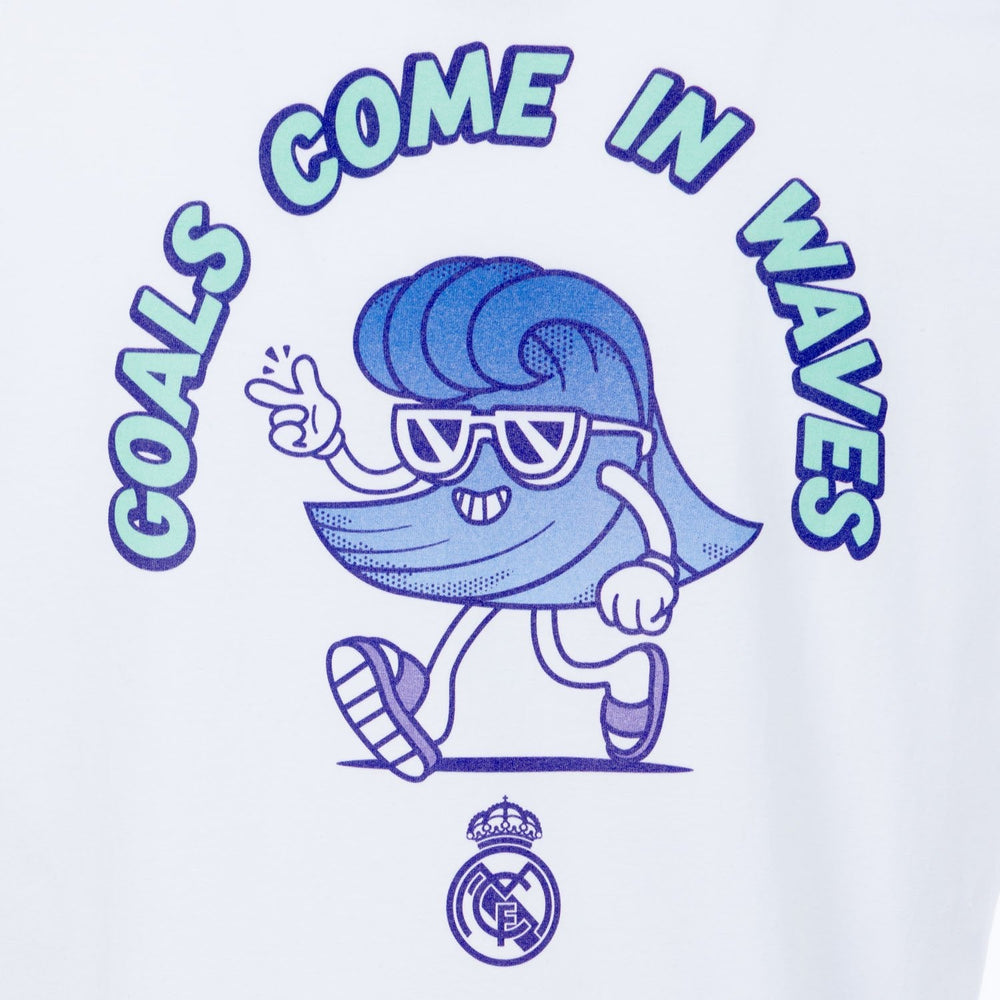 Mens Summer Wave T-Shirt White