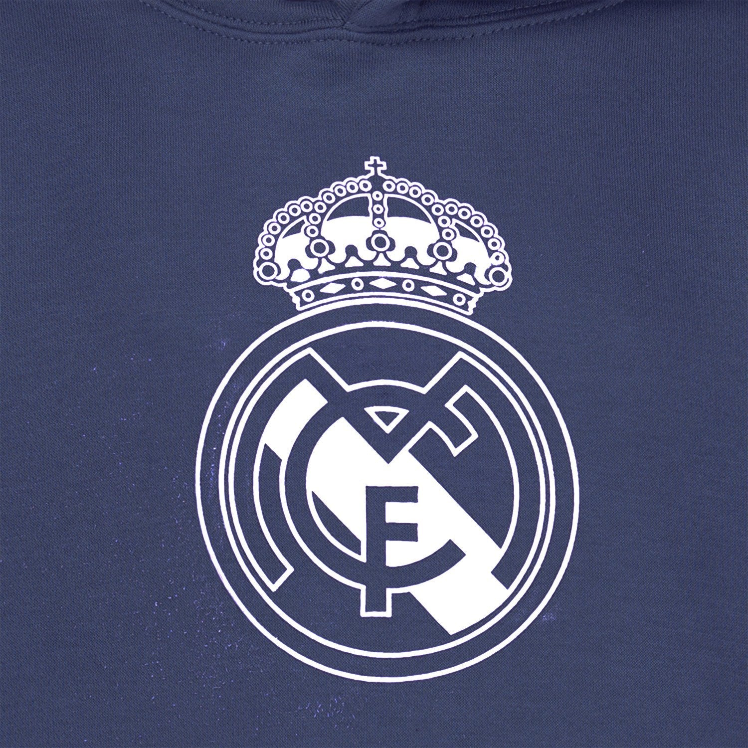 Kids Color Crest Hoodie Navy Real Madrid
