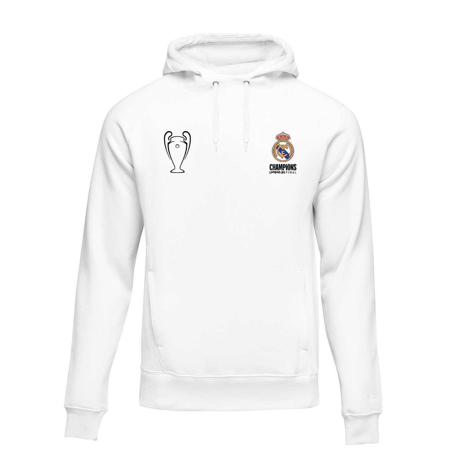 Mens UCL Champions 15 Hoodie White