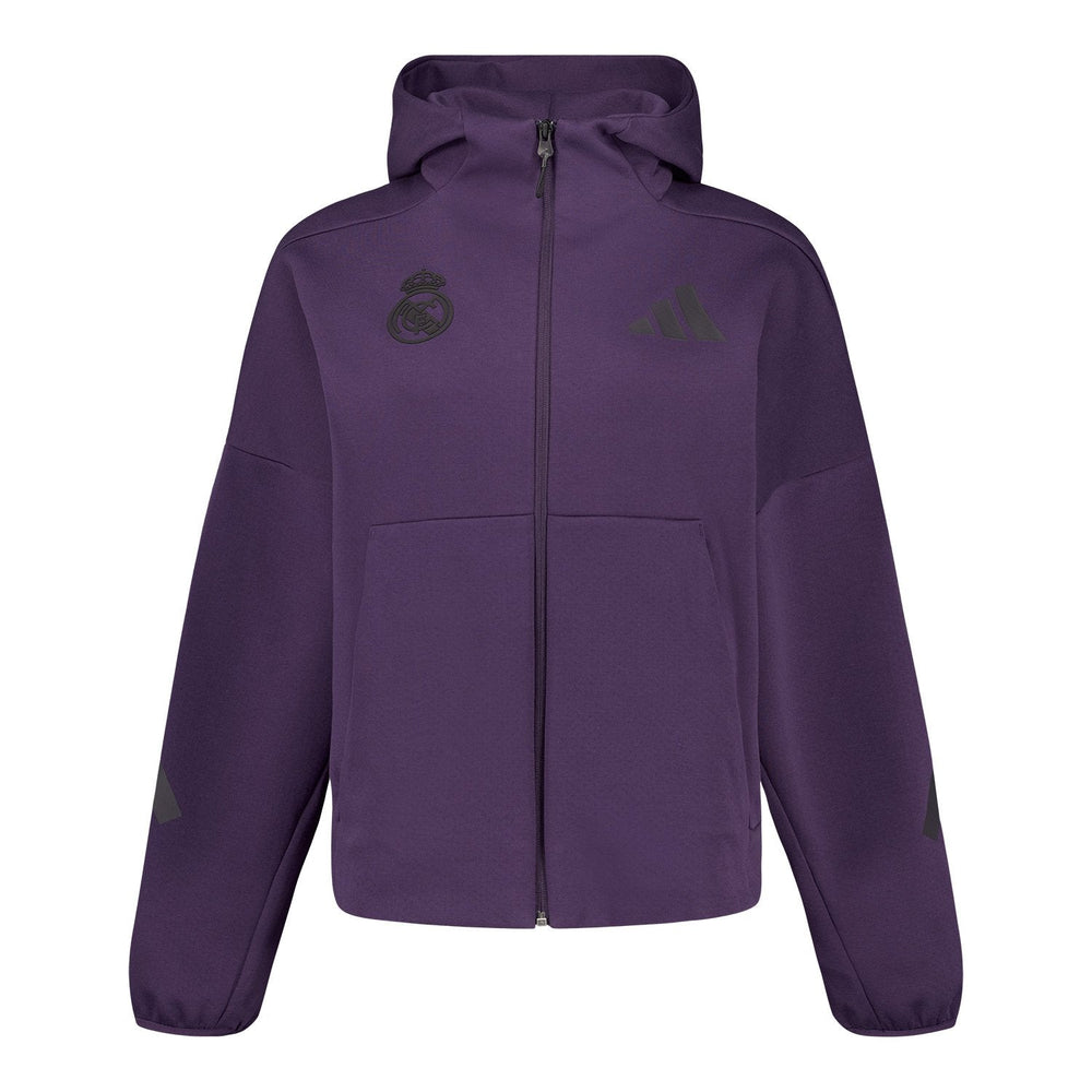 Womens Adidas Real Urban Full Zip Hoodie Purple