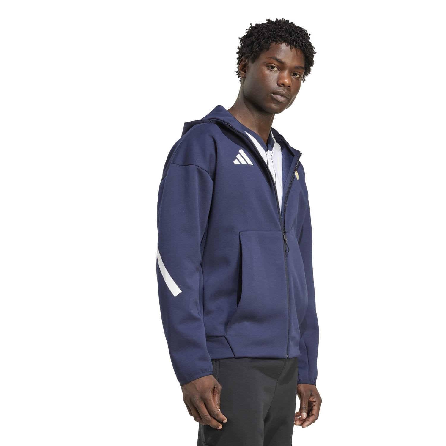 Mens adidas Anthem Jacket 25/26 Navy – The Official Real Madrid CF