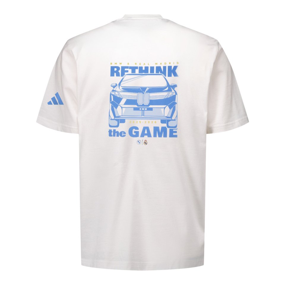 adidas BMW Mens T-Shirt White