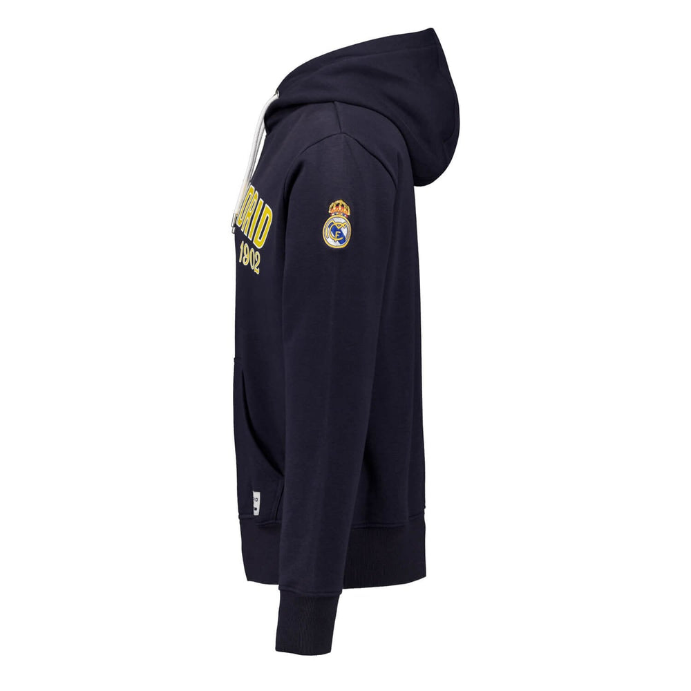 Mens Baseball Hoodie Navy Real Madrid