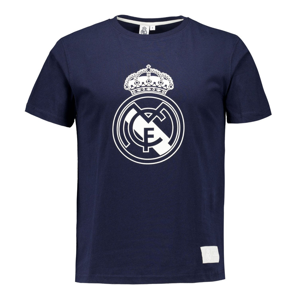 Mens Color Crest T-Shirt Navy Real Madrid