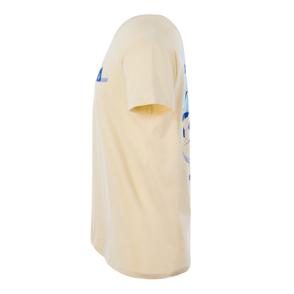 Mens Blue Summer Vibes T-Shirt Beige