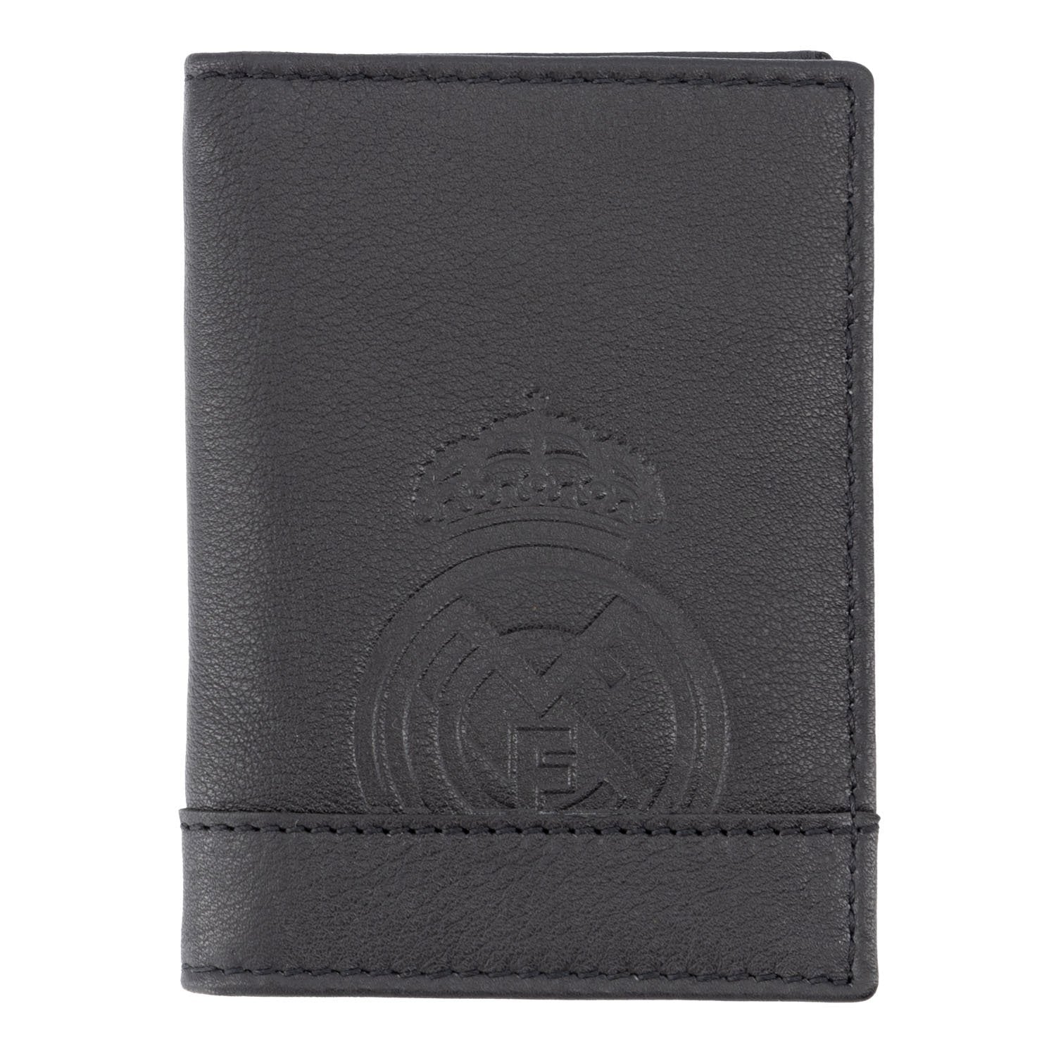 Black Leather Card Cover Real Madrid