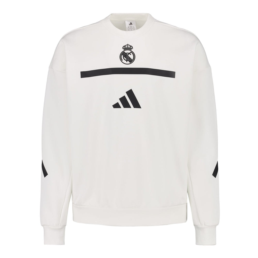 Mens adidas Real Urban Crew Sweatshirt White