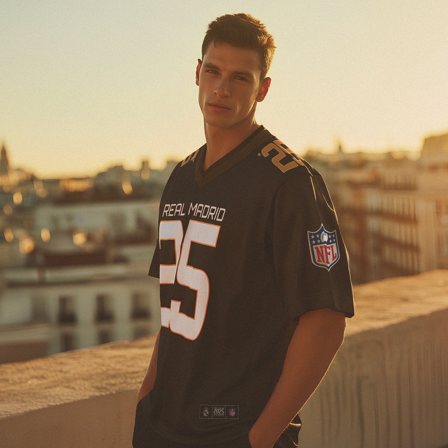 Mens Real Madrid x NFL Shirt Black – Real Madrid Europe Store