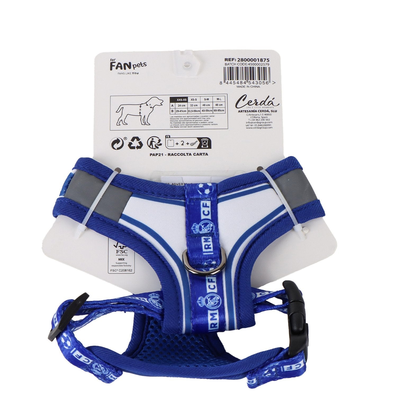 Dog Harness XXS Blue