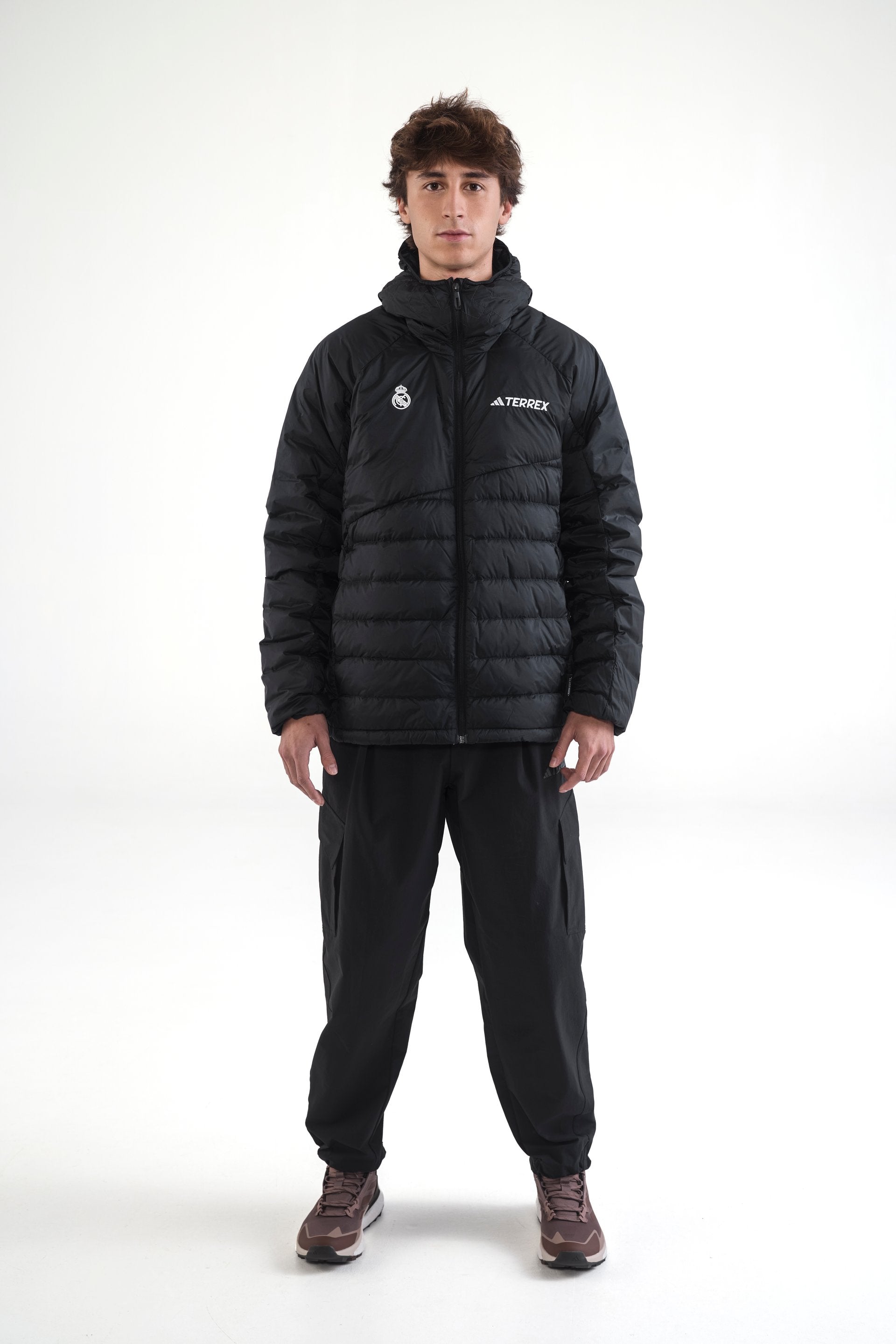 Mens adidas Terrex CLIMAWARM+ Rain Jacket Black