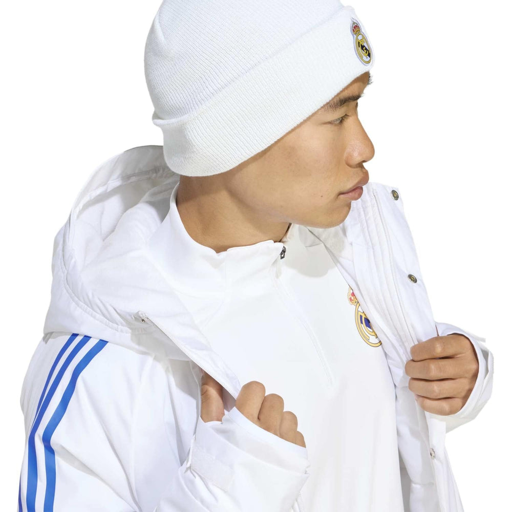 Mens adidas UCL Training Parka 25/26 White