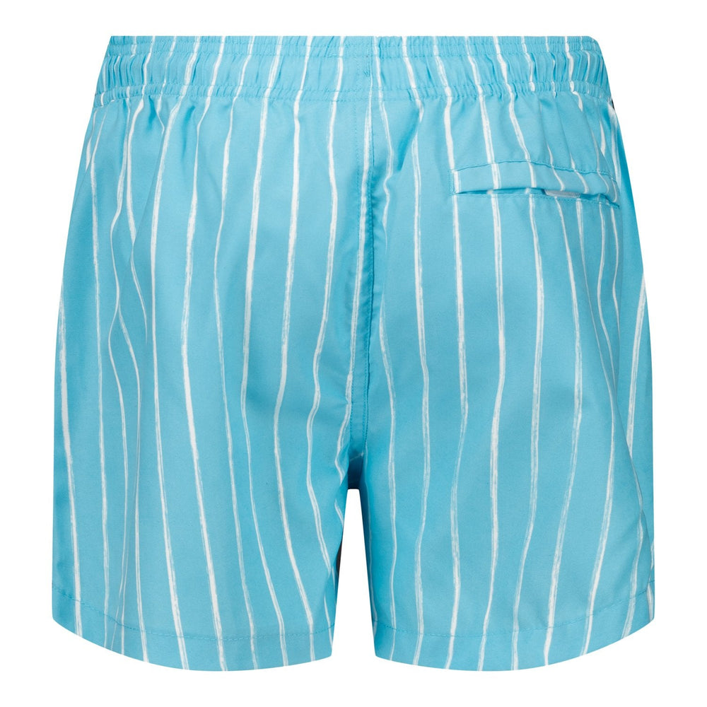 Kids Swimshort Thin Stripes Aquamarine