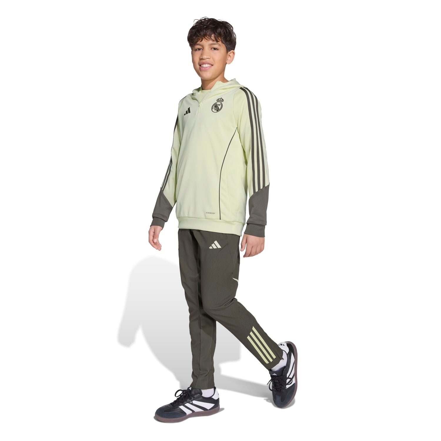 Kids adidas Training Hoodie 25/26 Lime Green – Official Real