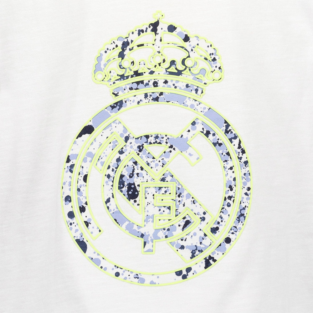 Kids T-Shirt Fan Kids Splatter Pocket White Real Madrid