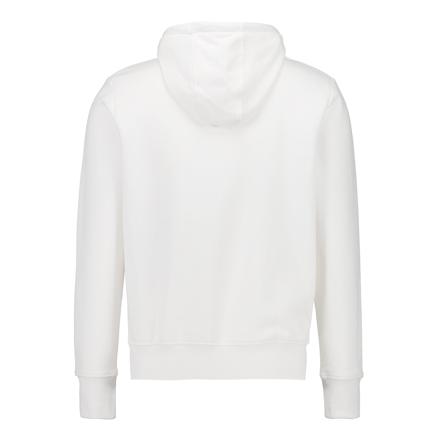 Mens Blackout Hoodie Crest White Real Madrid