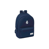 Mochila Doble Laptop 15,6'' Azul arino/Blanco Real Madrid