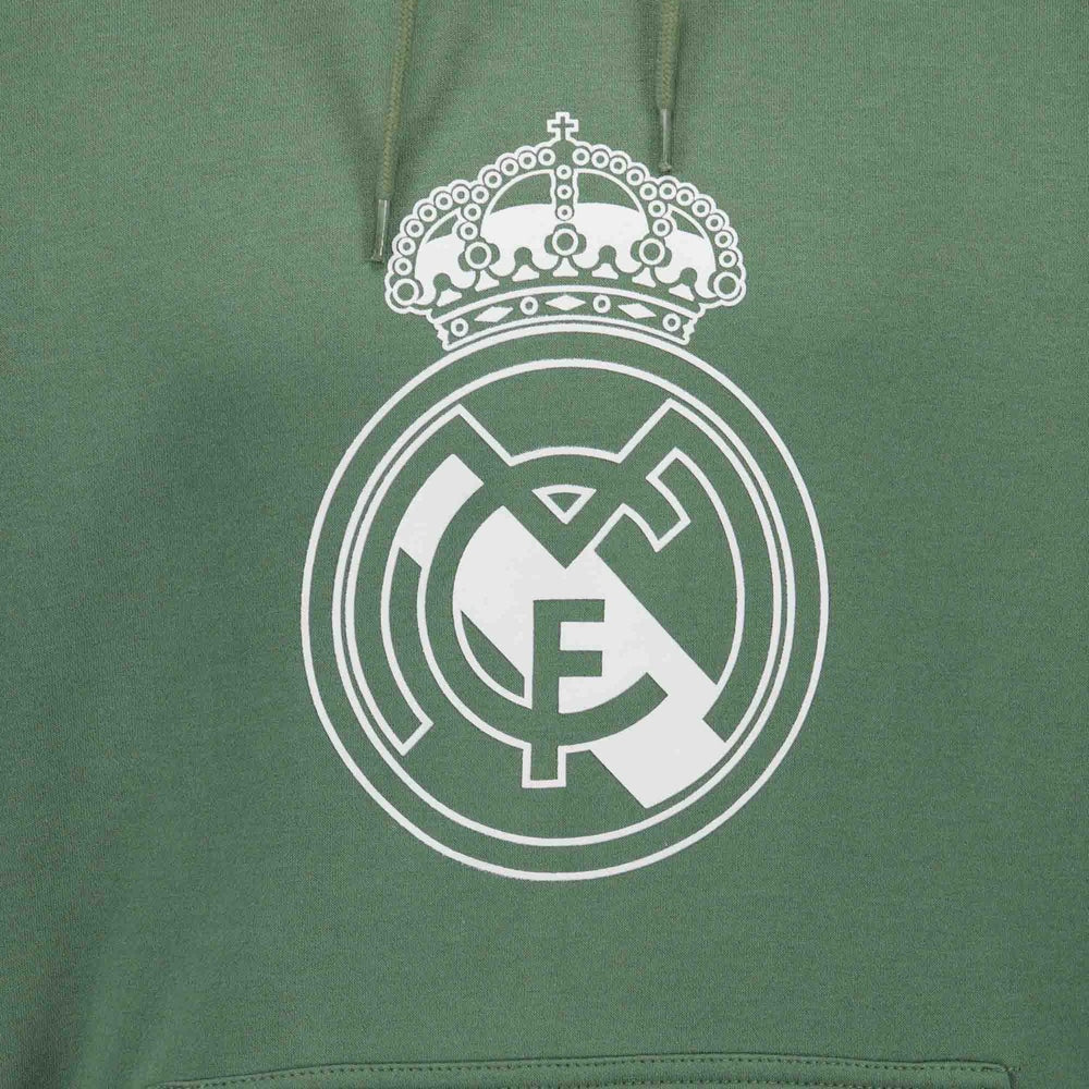 Mens Color Crest Hoodie Dark Green Real Madrid