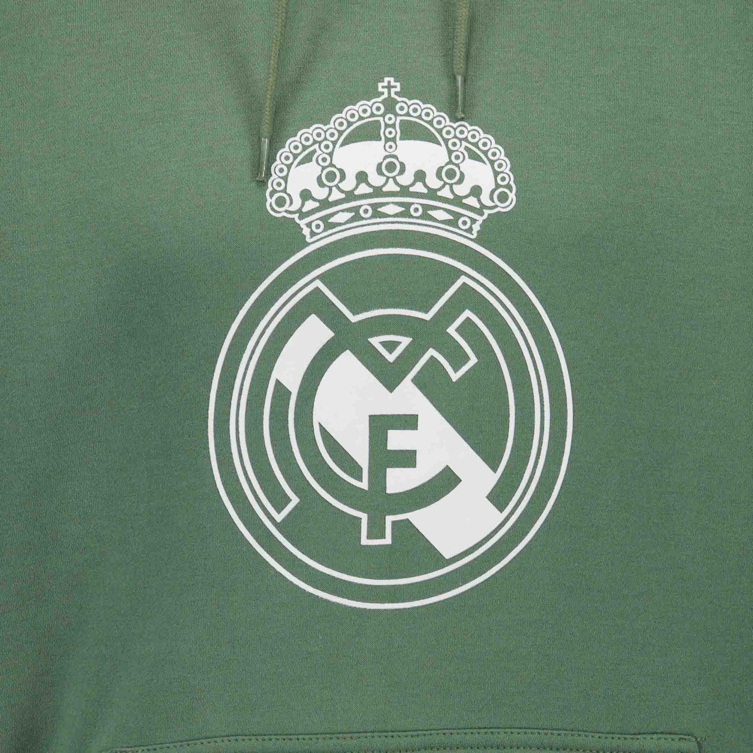 Mens Color Crest Hoodie Dark Green Real Madrid
