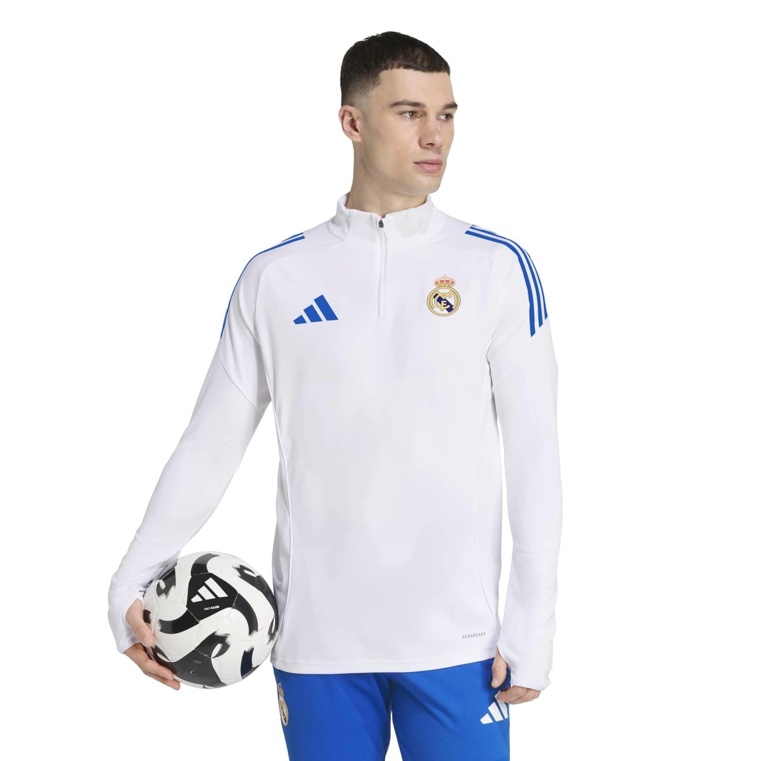 Mens adidas UCL Training Top 25/26 White – The Official Real