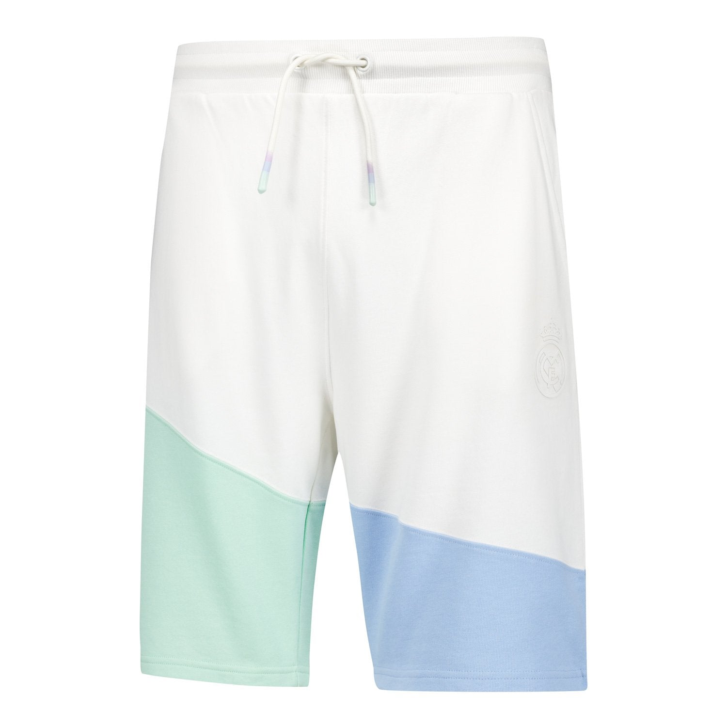 Mens Pastel Diagonal Panel Shorts Multicolor Real Madrid