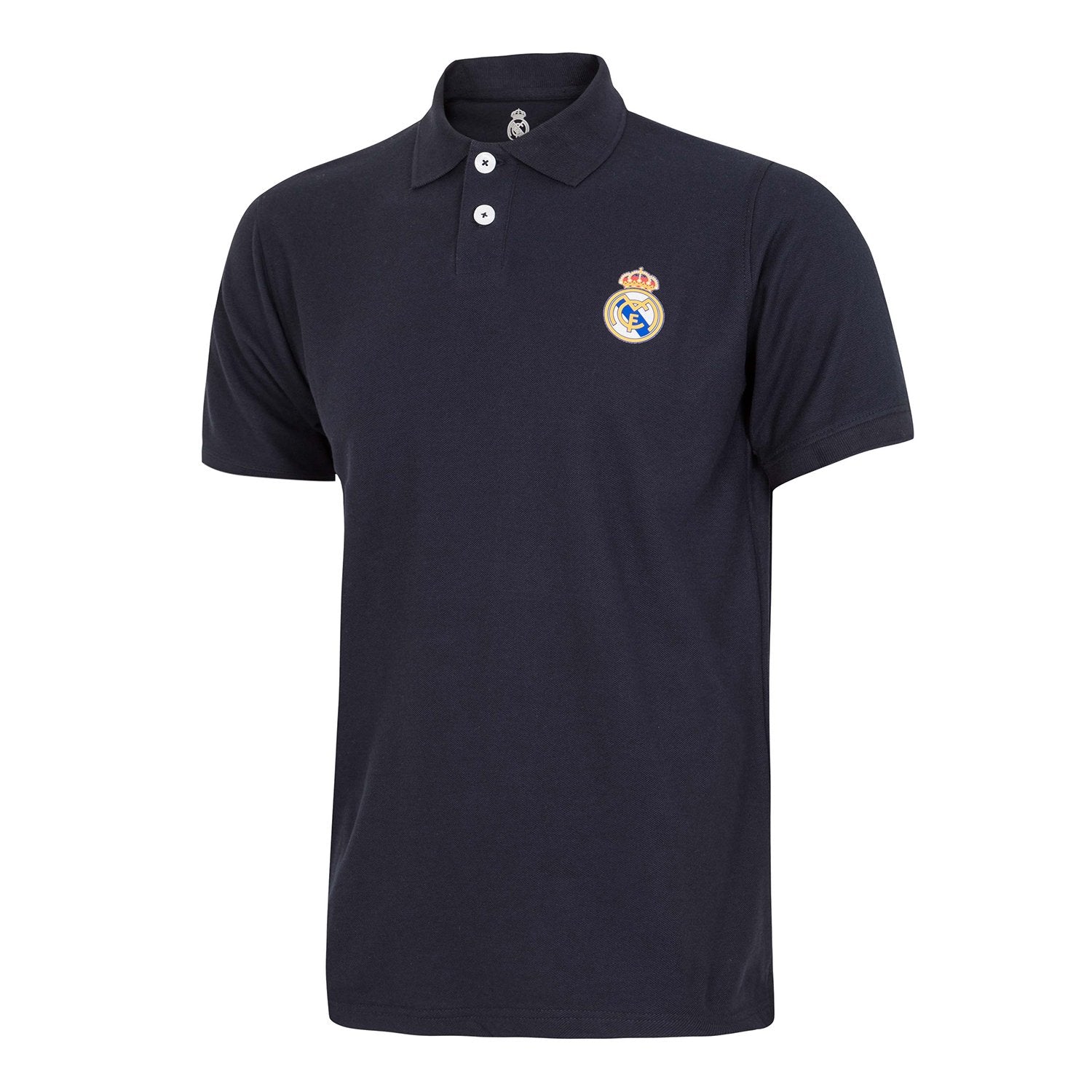 Mens Essentials Color Crest Polo Navy