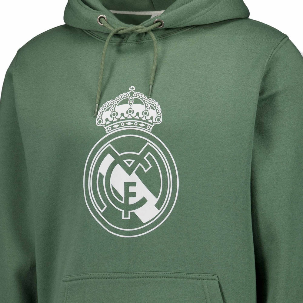 Mens Color Crest Hoodie Dark Green Real Madrid