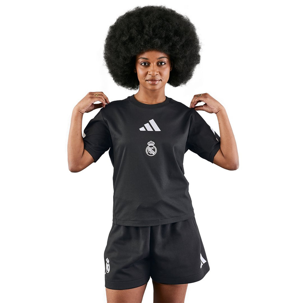 Womens adidas Real Urban T-Shirt Black