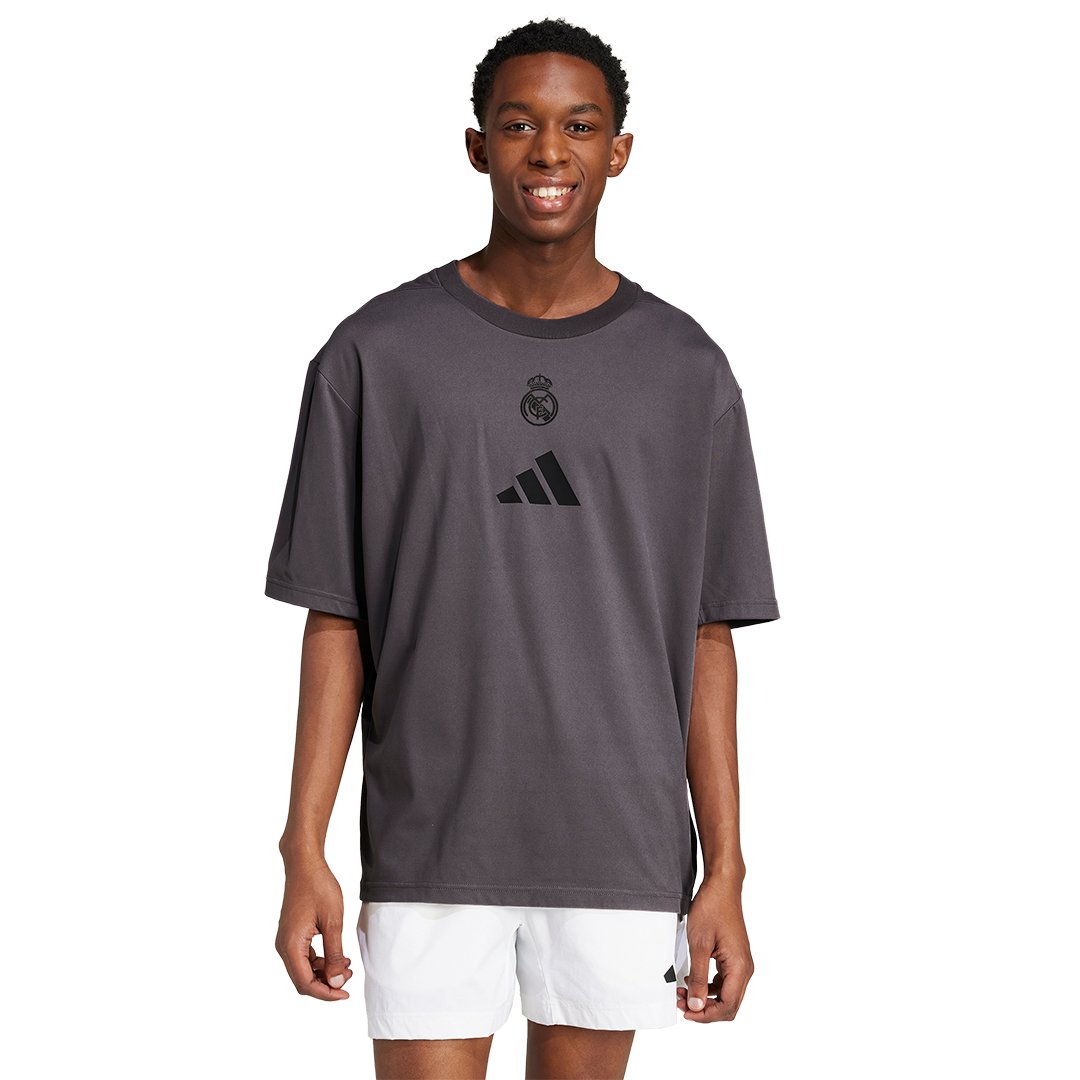 Mens adidas Real Urban T-Shirt Grey – Official Real Madrid Store
