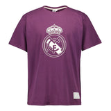 T-shirt violet à écusson coloré Real Madrid pour homme