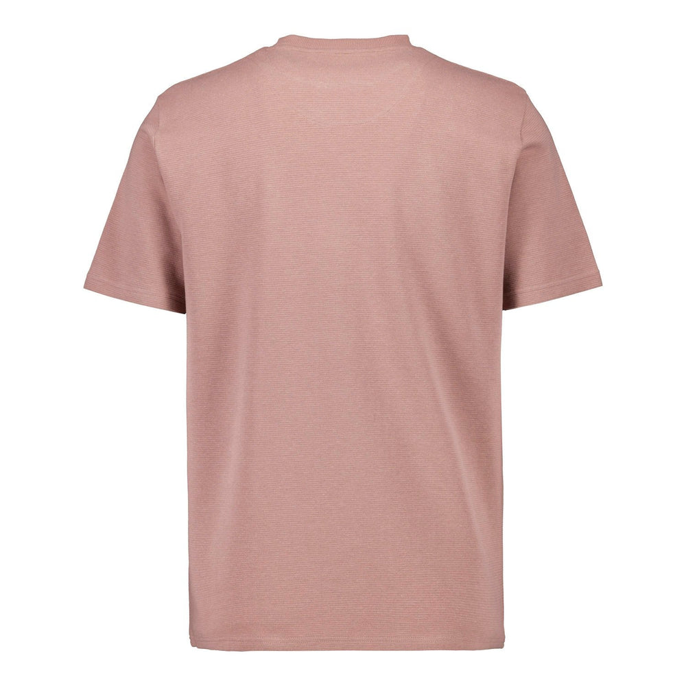 Mens Plum Noir Rib T-Shirt Dusky Pink