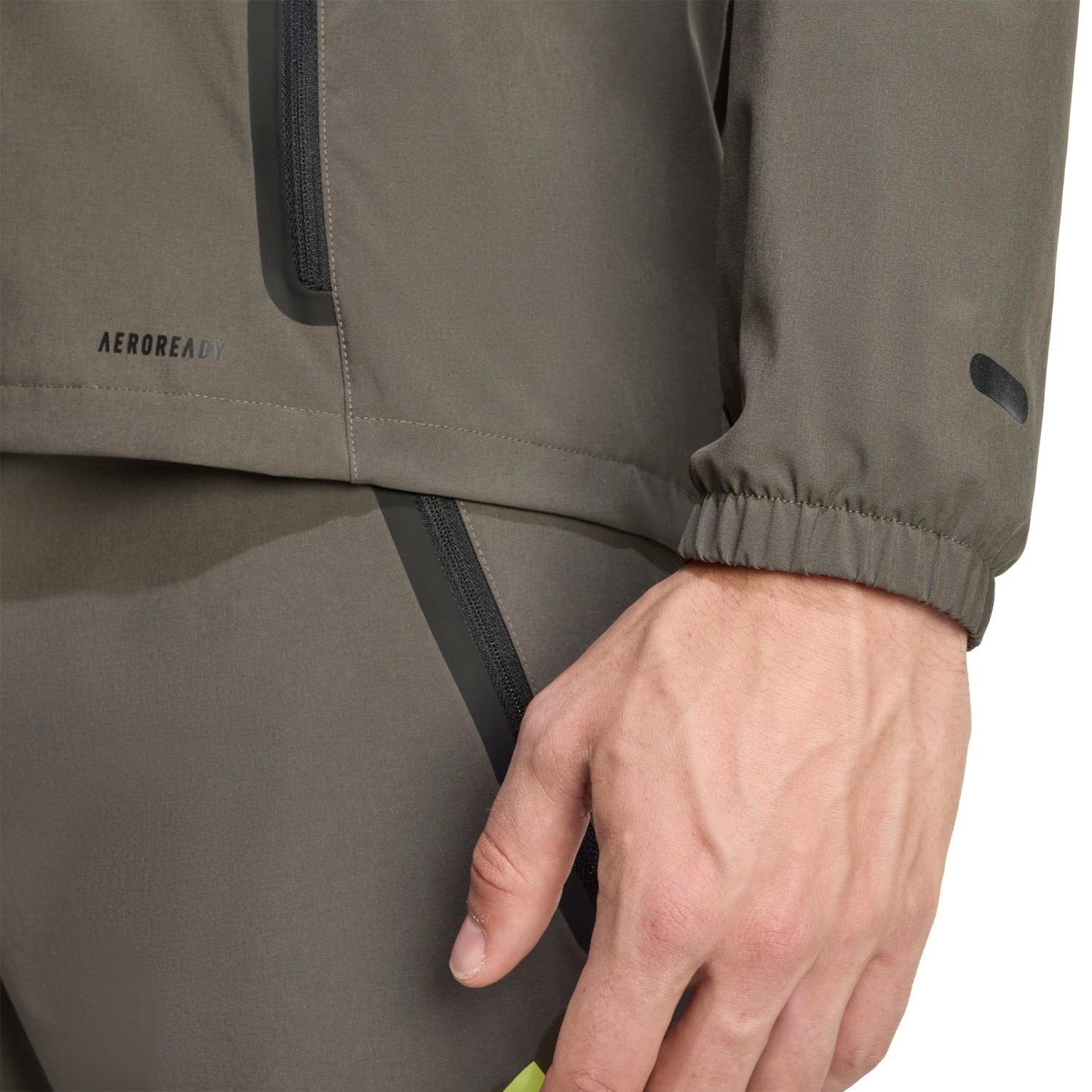 Mens Tiro Vis Tech Competition Jacket Grey/Lime Green