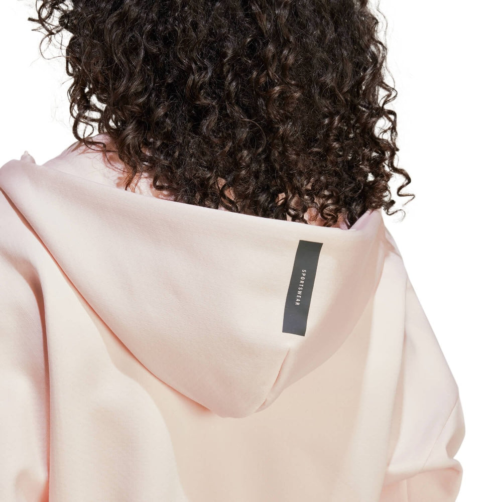 Womens adidas Real Urban Full Zip Hoodie Light Pink