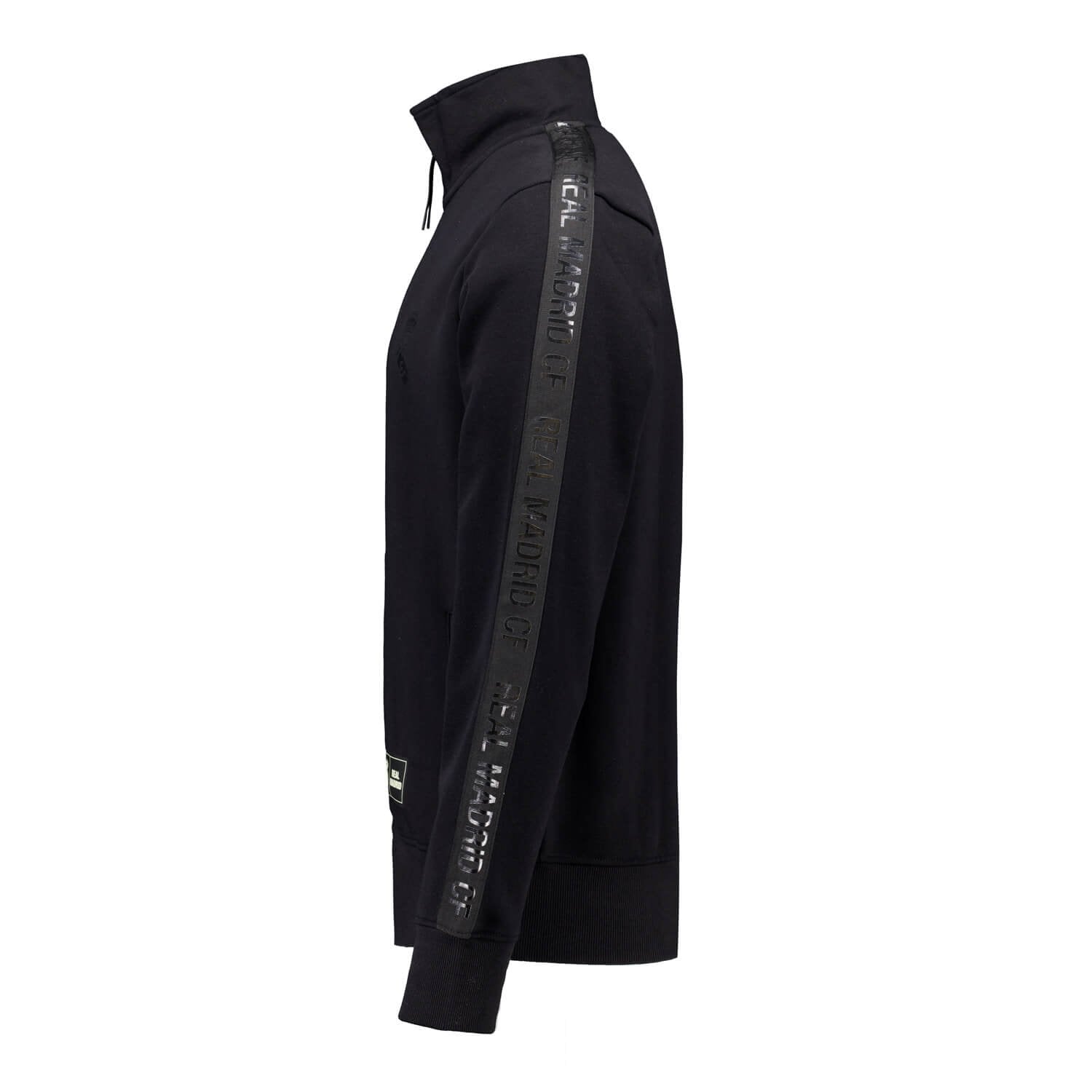 Mens Blackout Track Top Tape Black Real Madrid