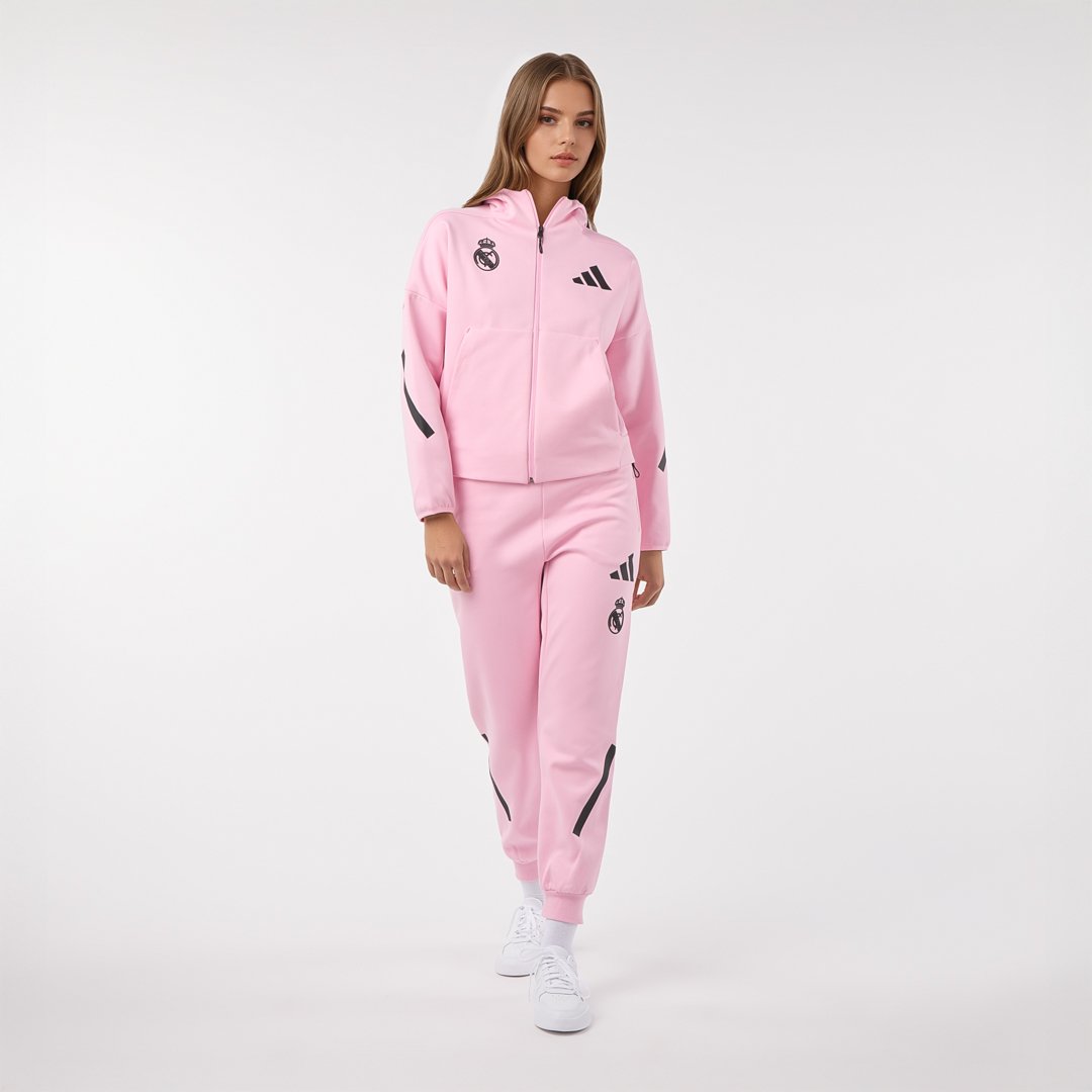 Womens adidas Real Urban Full Zip Hoodie Pink – The Official Real