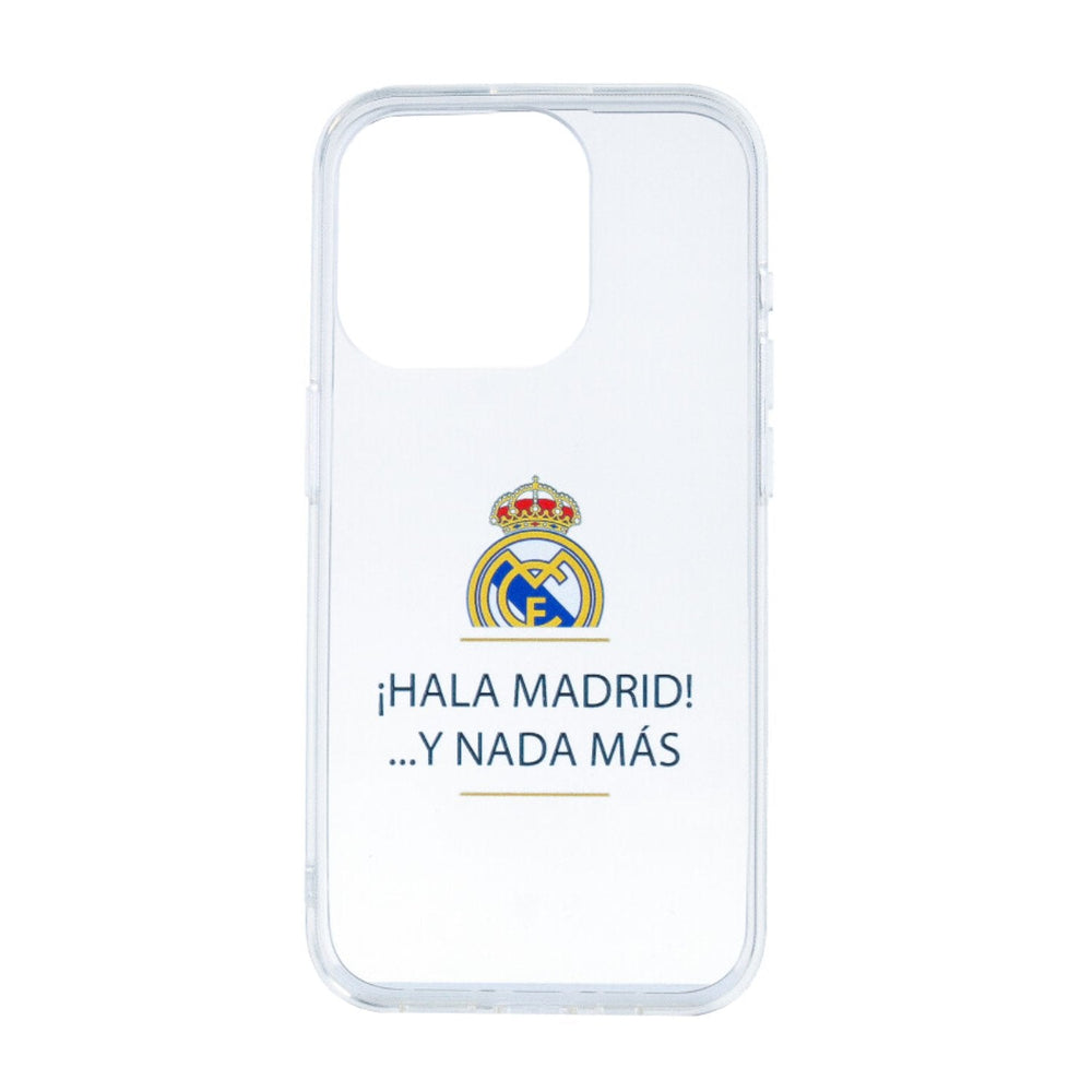 Real Madrid Transparent iPhone 15 Pro Case “¡Hala Madrid!” Real Madrid Transparent iPhone 15 Pro Case “¡Hala Madrid!”