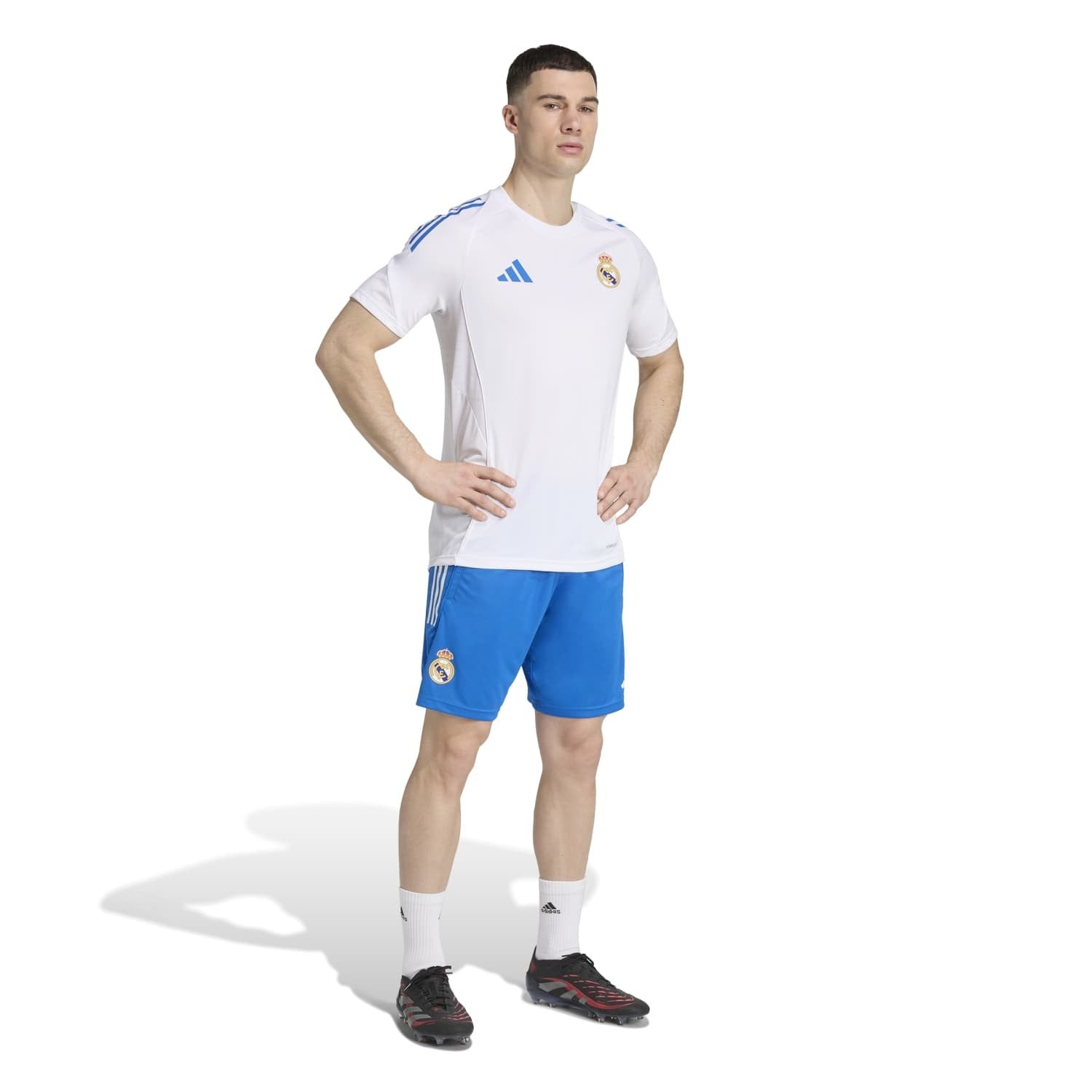 Mens adidas UCL Training Shirt 25/26 White – Official Real Madrid