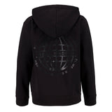 Sudadera Capucha Niño Blackout Globe Backprint Negra Real Madrid
