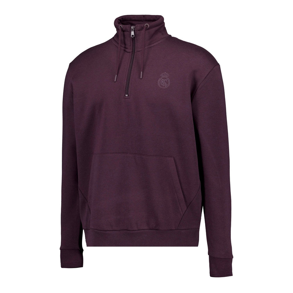 Mens Plum Noir 1/4 Zip Sweat Plum
